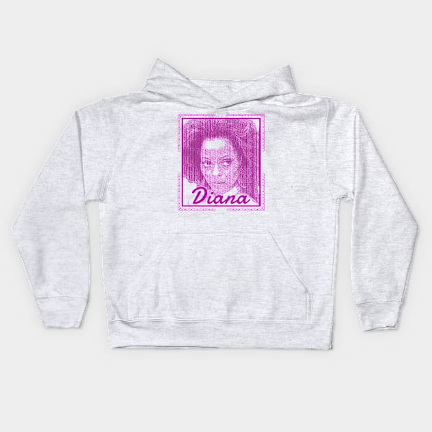 diana purple ross Kids Hoodie by Suarezmess